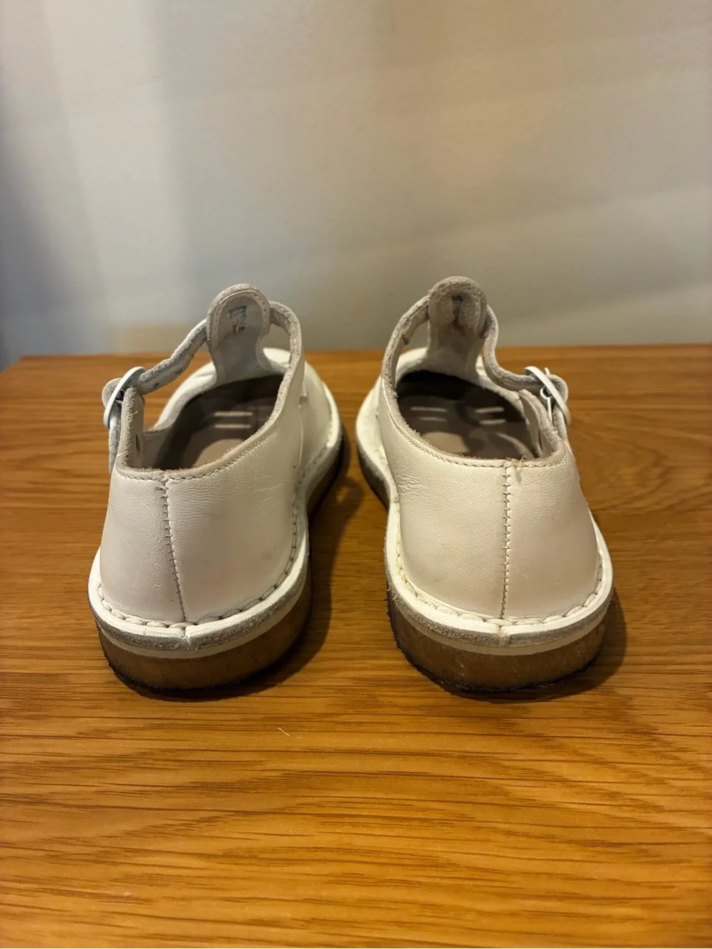 Vintage 90’s Babybotte White Leather T-Strap Dress Shoes EU 25 US 8.5 Style 2322